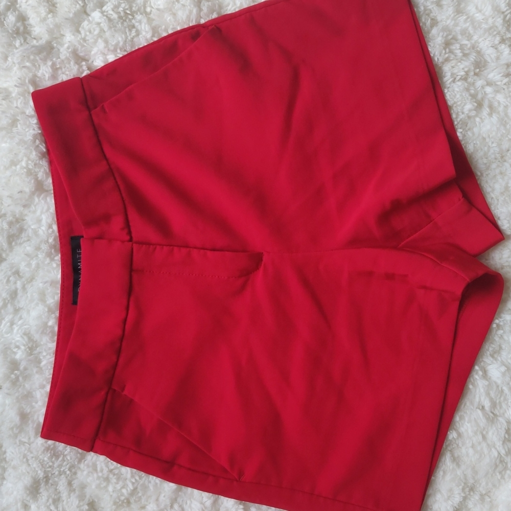 Dynamite high waisted red shorts xs